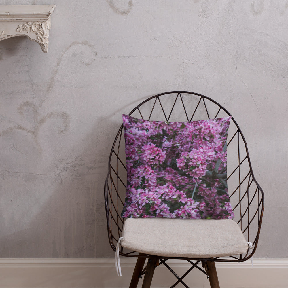 Cherry Blossom Dreams Premium Pillow