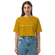 Load image into Gallery viewer, Main Character Shoulder Crop Top
